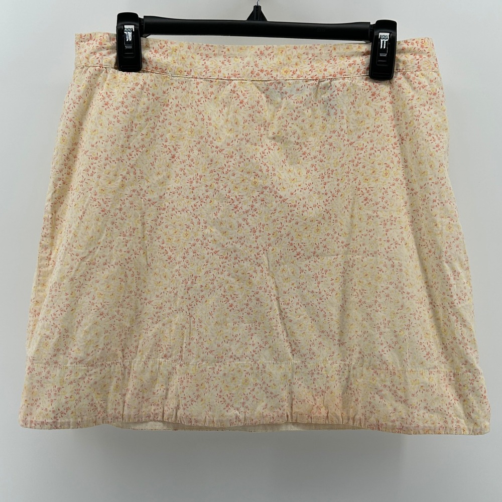 American Eagle Outfitters Floral Ditsy Mini Skirt Yellow 10 Cottagecore Coquette